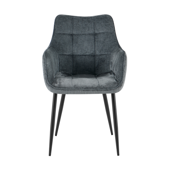 Eetkamerstoel Lucille met armleuning Perfecte Harmonie 90 Petrol