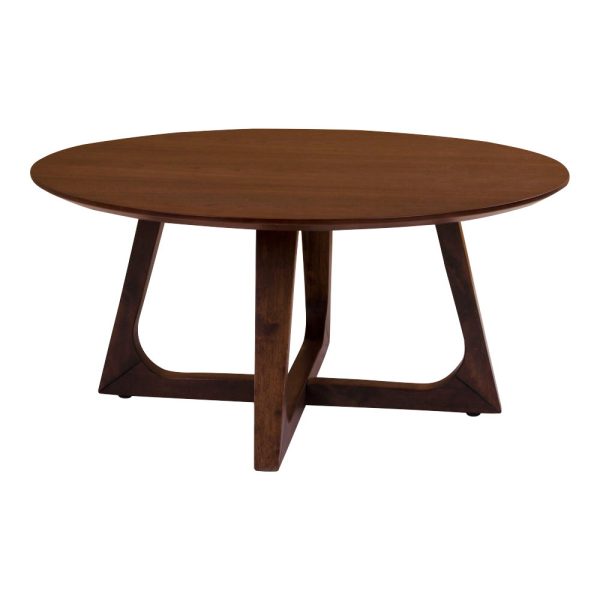 Hellerup Coffee Table - salontafel, notenfineer Ø75 x 36 cm