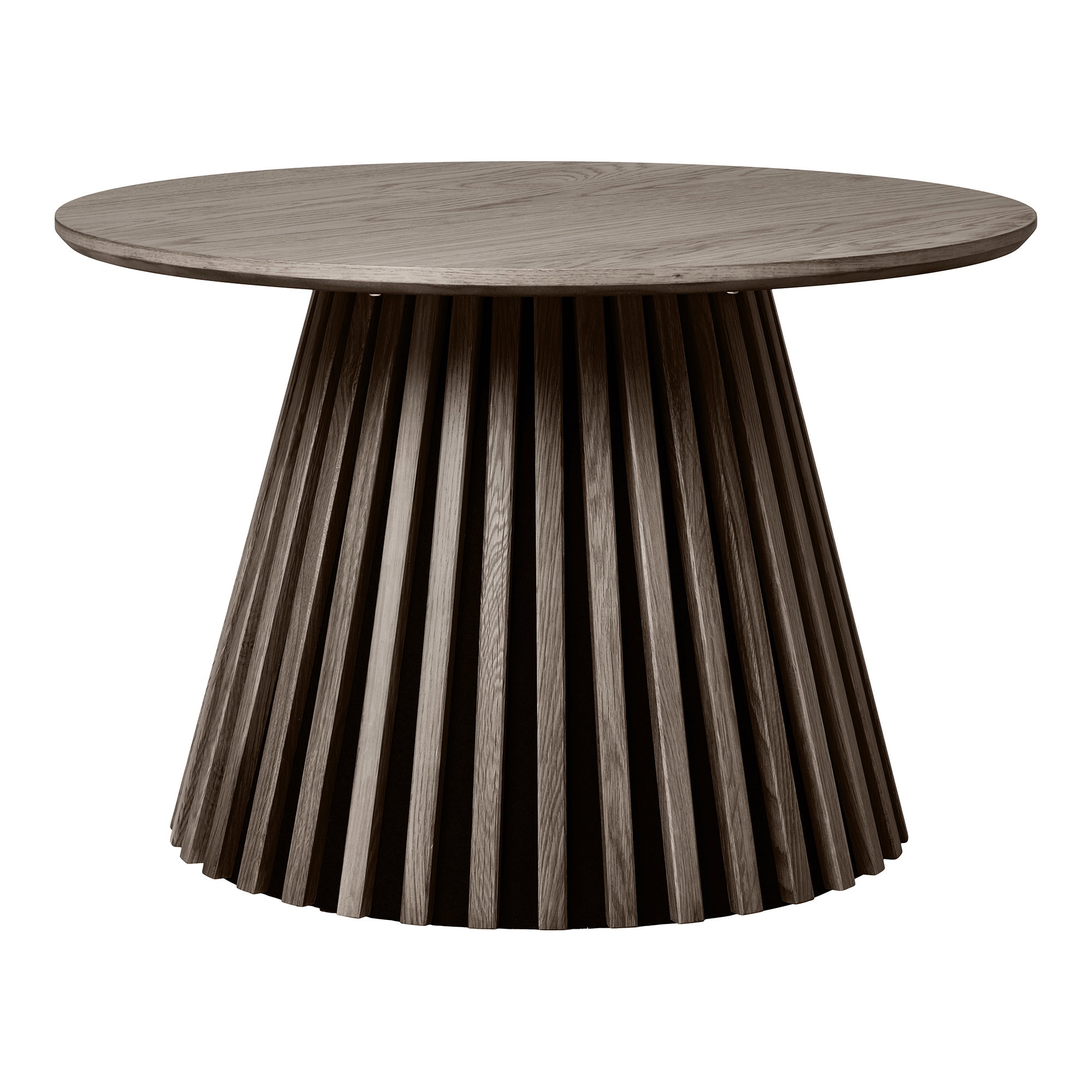 2102081-0.jpg Osaka Salontafel - Salontafel, eikenfineer, gerookt ø70x45 cm - Afbeelding 1