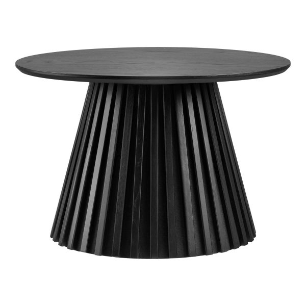 Osaka Salontafel - Salontafel, eikenfineer, zwart ø70x45 cm