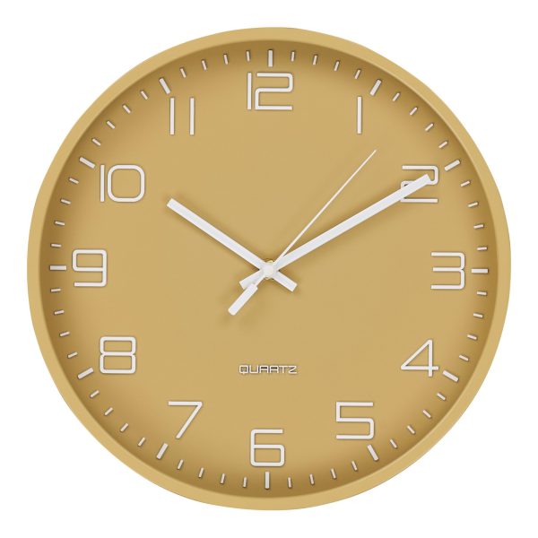 Rosolini Wandklok - Wandklok, oker, stil uurwerk Ø30 cm