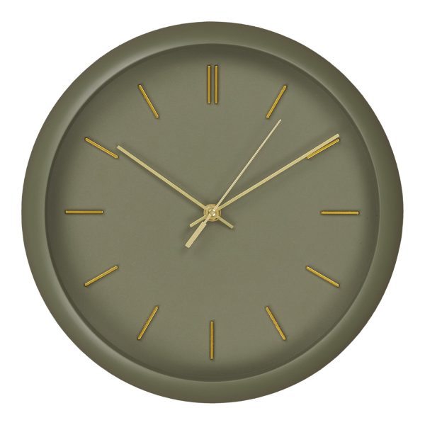 Rossano Wandklok - Wandklok, groen, stil uurwerk ø30 cm