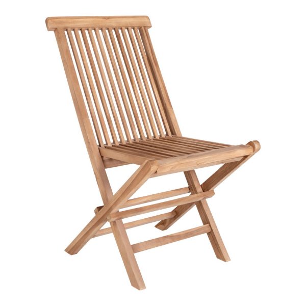 Toledo Eetkamerstoel - Eetkamerstoel, teakhout, naturel (set van 2)