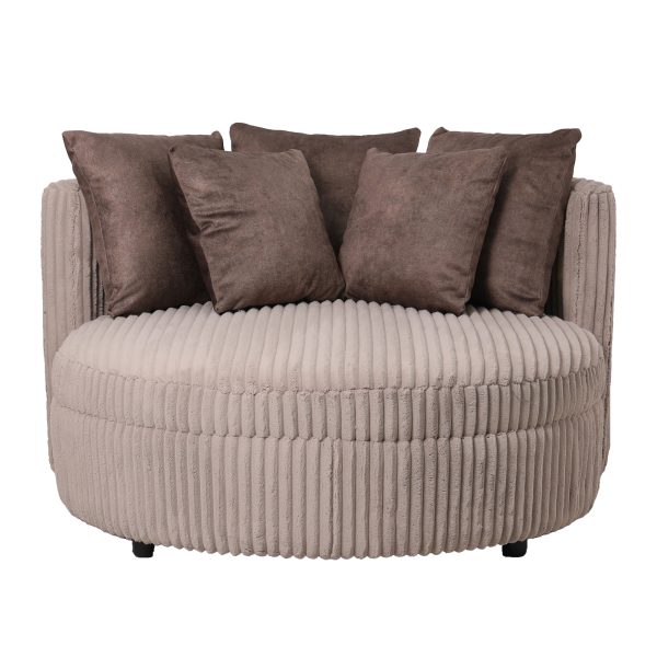 Fayen Taupe Fauteuil Ambience 4 Mink 5 Kussens
