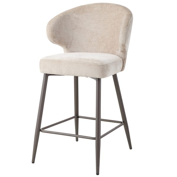 Ares Beige barkruk Aphrodite 3 kleipoot