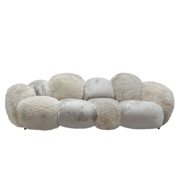 Curvae-bank weelderig beige
