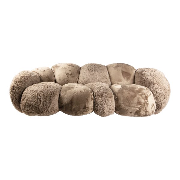 Curvae bank weelderig taupe