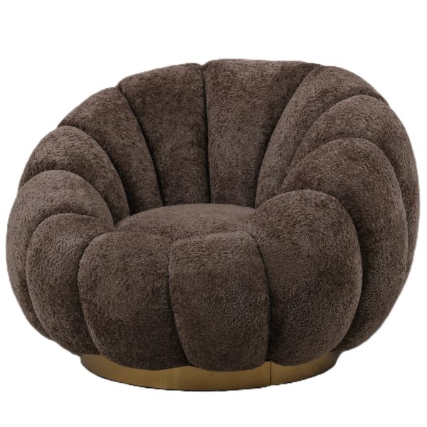 Daisy Fauteuil Antilope Euforie 6 Gouden Onderstel
