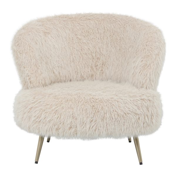 Franklyn beige fauteuil met haar