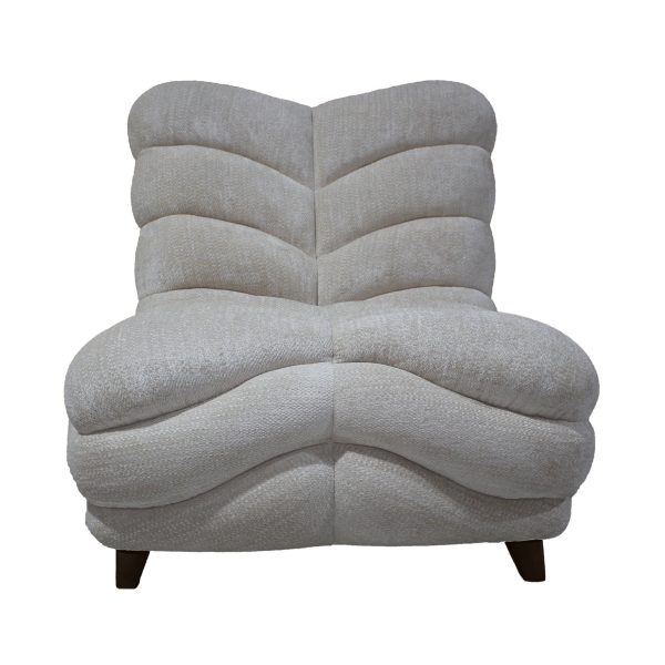 Medina beige gebogen fauteuil