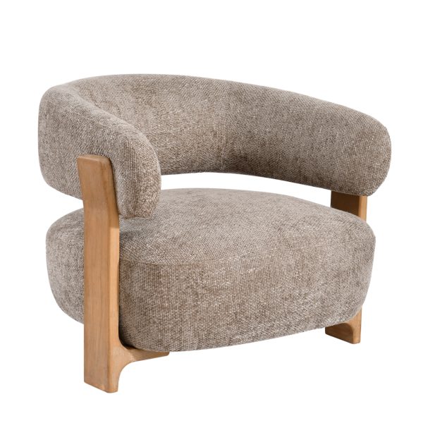 Mire Taupe Fauteuil Legacy 3 Mink Rubberhout