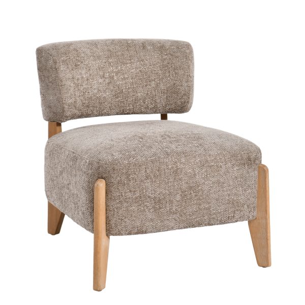 Vale Taupe Fauteuil Legacy 3 Mink Rubberhout