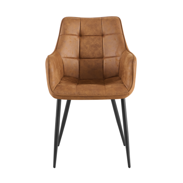 Eetkamerstoel Lucille met armleuning CEP 01 Cognac
