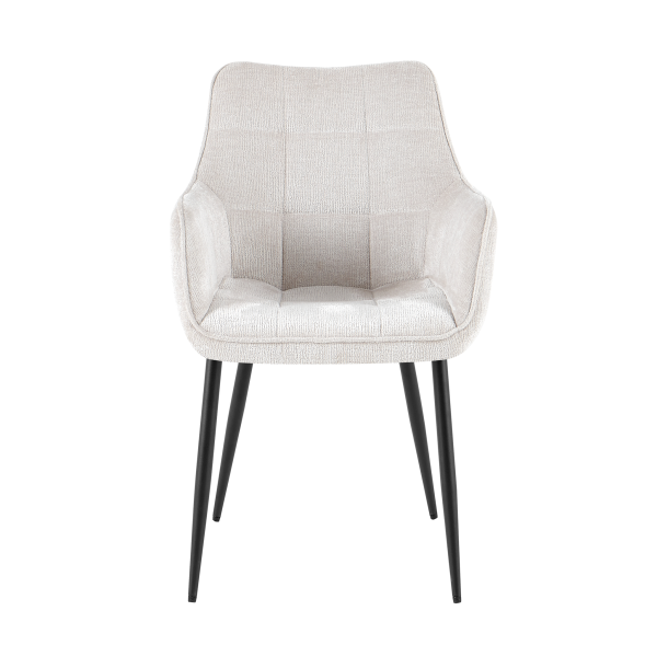 Eetkamerstoel Lucille met armleuning Perfect Harmony 02 Beige