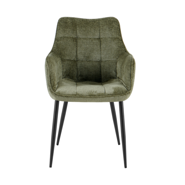 Eetkamerstoel Lucille met armleuning Perfect Harmony 39 groen