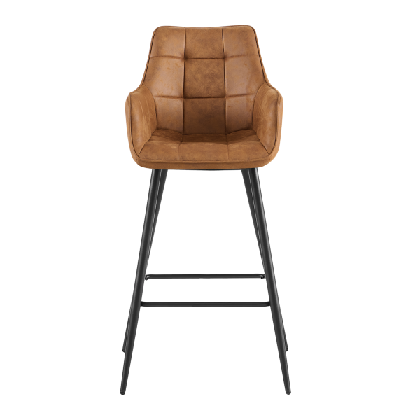 Barstoel Lucille met armleuning CEP 01 Cognac
